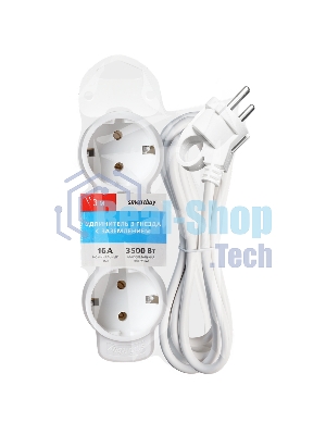 Удлинитель Smartbuy (SBE-16-3-03m-Z) 3 гн х 3,0 м белый