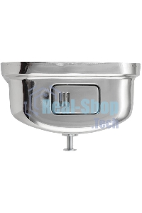 Дозатор жидкого мыла настенный, металический с глазком, из нержавеющей стали 1000 мл BRIMIX 615