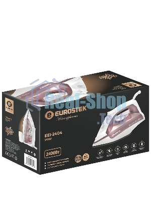 Утюг Eurostek EEI-2404 розовый, 45 гр/мин, 120 г/мин, 230 мл