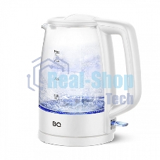 Чайник электрический BQ KT1839G белый. Мощность: 2200 Вт, объем: 1.7 л