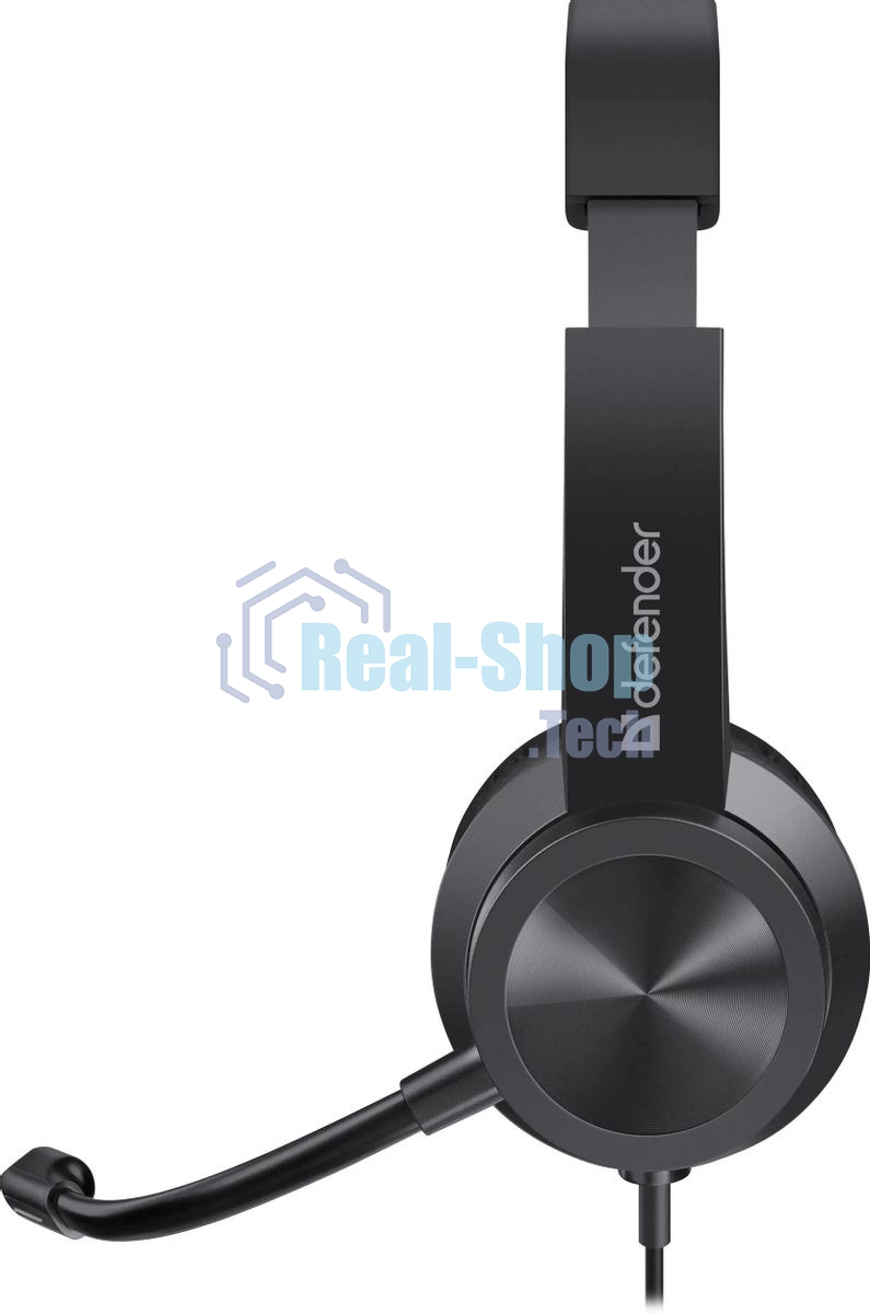 Гарнитура проводная Defender Tune 150 (черная, провод 1.8 м)