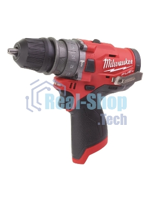 Дрель-шуруповерт аккумуляторная Milwaukee M12 FPDXKIT-202, Аккумуляторная, 12В, 2 АКБ, Кейс