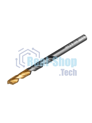 Сверло по металлу Denzel 4,2 мм, HSS-Tin, Golden Tip, 10 шт.