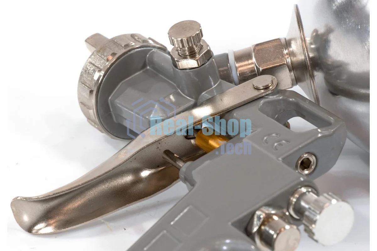 Краскопульт пневматический Matrix краскораспылитель пневмат. с верхним бачком v= 0.6л + сопла