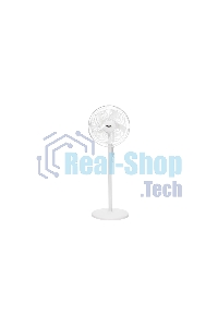 Вентилятор напольный DUX DX-40, 40Вт, 16дюйм, белый 60-0218