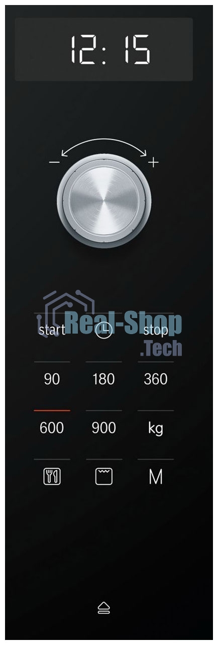 Встраиваемая микроволновая печь Bosch BEL554MS0 нержавеющая сталь/черный, 25 л, 900 Вт, переключатели - поворотный механизм/сенсор