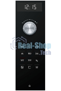 Встраиваемая микроволновая печь Bosch BEL554MS0 нержавеющая сталь/черный, 25 л, 900 Вт, переключатели - поворотный механизм/сенсор