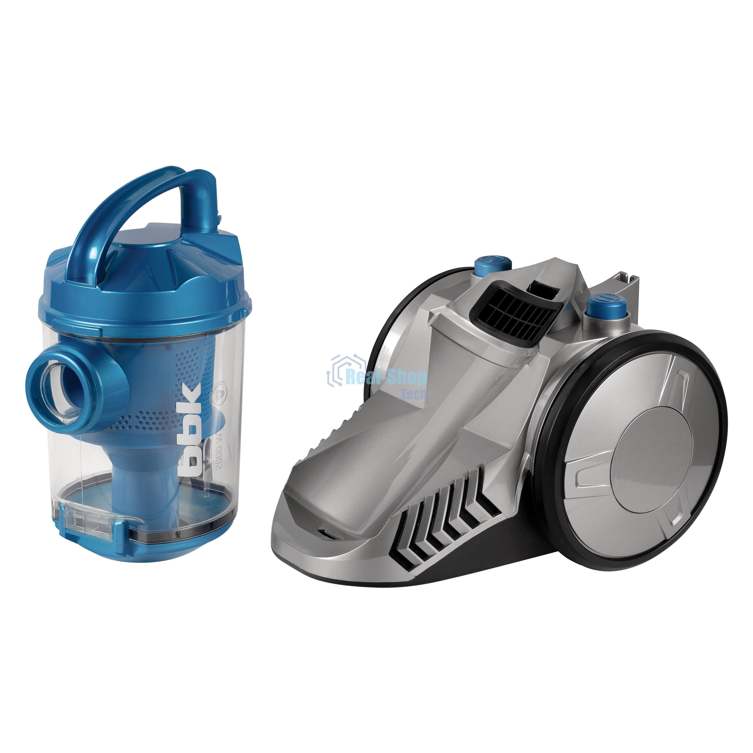Пылесос BBK BV1506 синий, 320/2000Вт, уборка сухая, пылесборник циклон конейнер 2,5л
