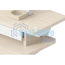 Стол для компьютера Cactus CS-EDL-DWT столешница ДСП светлый дуб каркас белый 120x71x60см