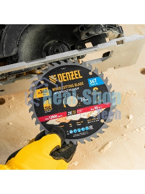 Пильный диск по дереву Denzel ф160 х 20 мм, 36 зубьев
