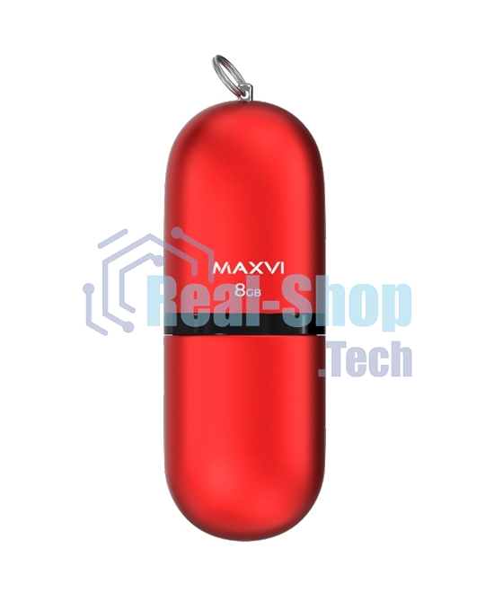 Флешка USB Maxvi SF red (FD8GbUSB20C10SF), 8Gb, USB 2.0, R/W 5/15, красный