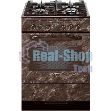 Плита комбинированная Gefest 6502-04 0054 коричневый, конфорок 4 газовых, духовка 55 л, 60 см x 85 см x 60 см