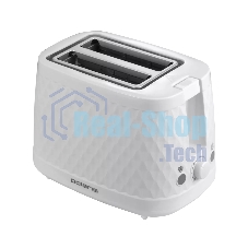 Тостер Polaris PET-0733A белый, 900 Вт, 2 слота