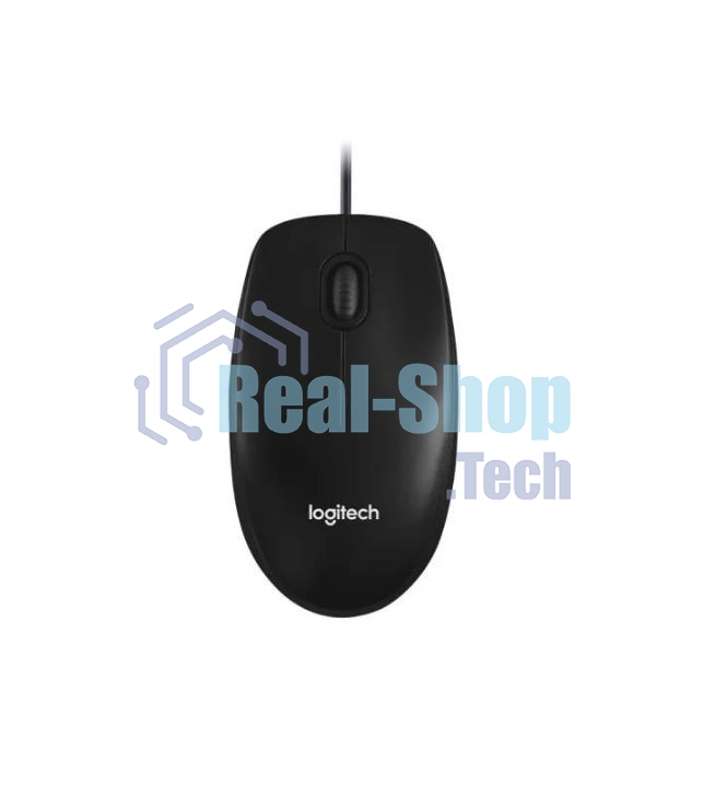 Мышь проводная Logitech M100/100R DARK/GREY (темно-серая/черная), 1000 dpi, USB, кнопки - 3