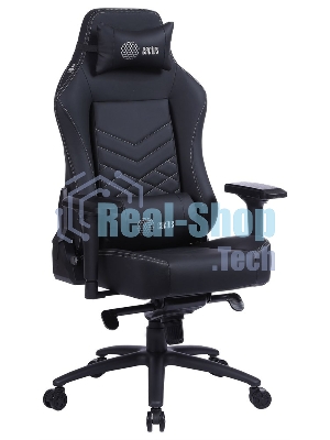 Кресло Cactus CS-CHR-0112BL черный, экокожа, подголовник