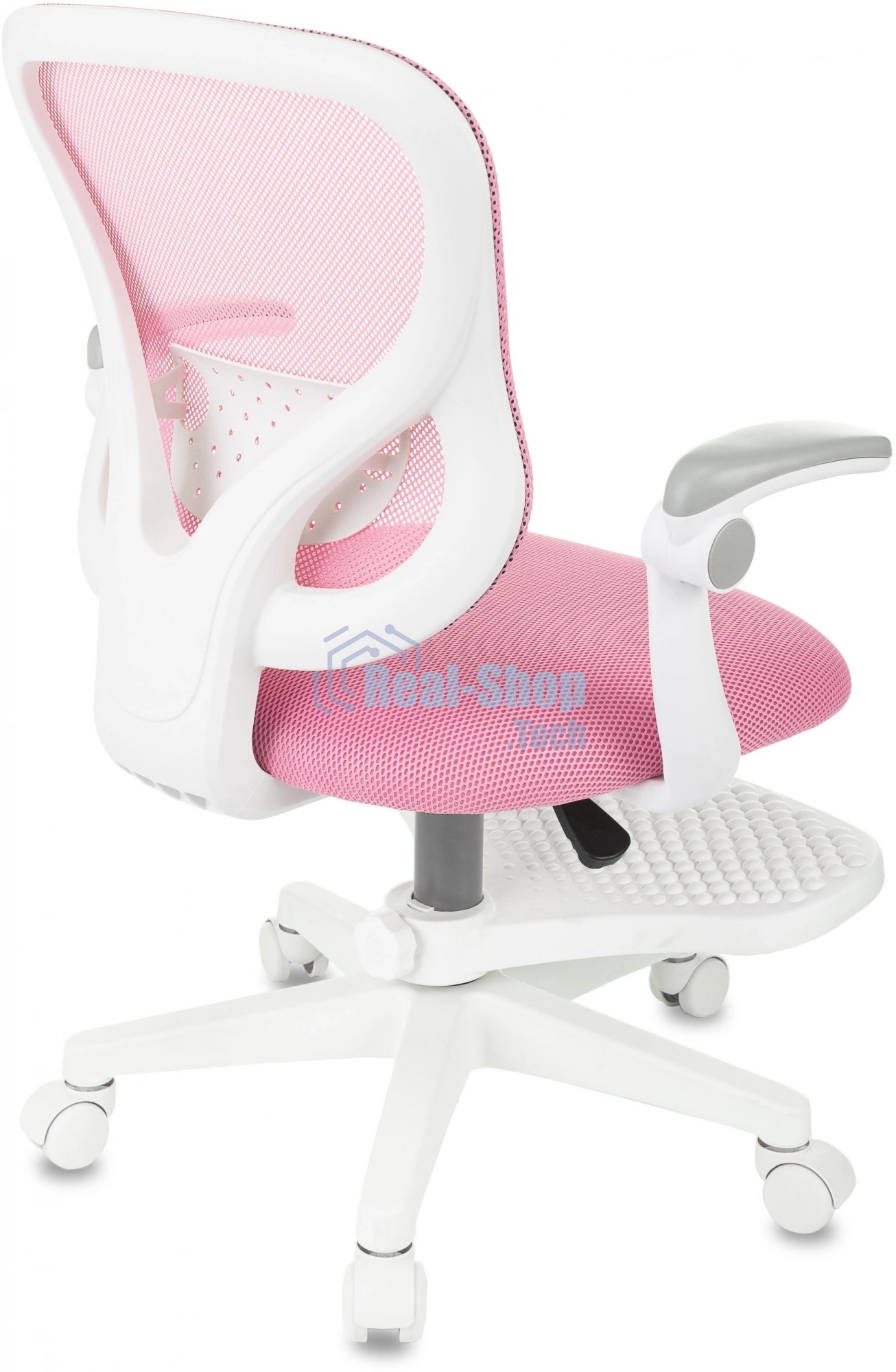 Кресло детское Бюрократ BUROKIDS 3 розовый Velvet 36, крестов. пластик