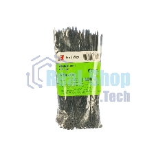 Нейлоновые стяжки Fortisflex КСС 8х300 черный 100 штук