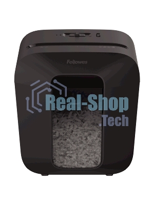 Шредер Fellowes PowerShred LX25 черный (секр.P-4)/перекрестный/6лист./11.5лтр./скрепки/скобы/пл.карты