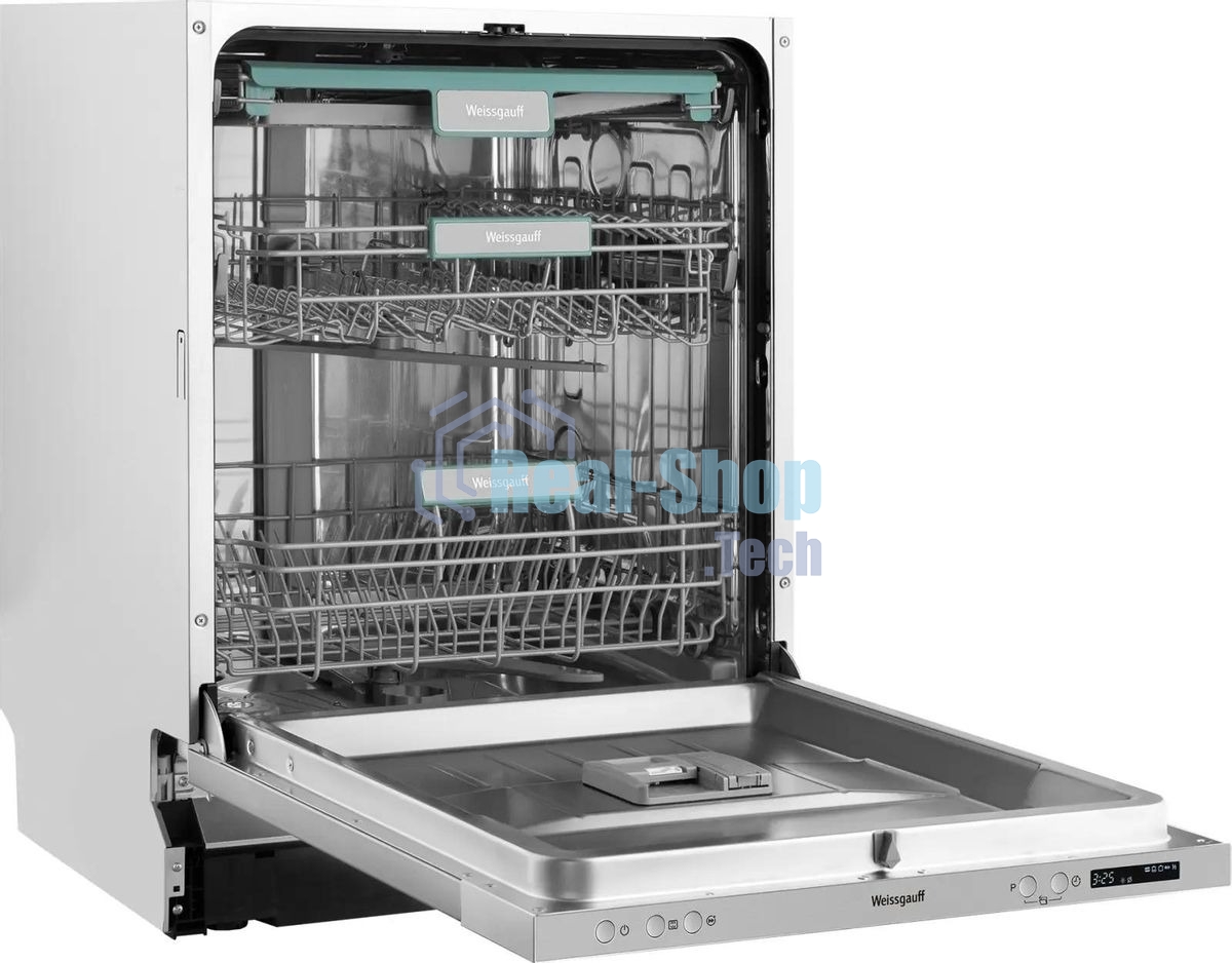 Встраиваемая посудомоечная машина Weissgauff BDW 6033 Wi-Fi Inverter Autoopen, полноразмерная