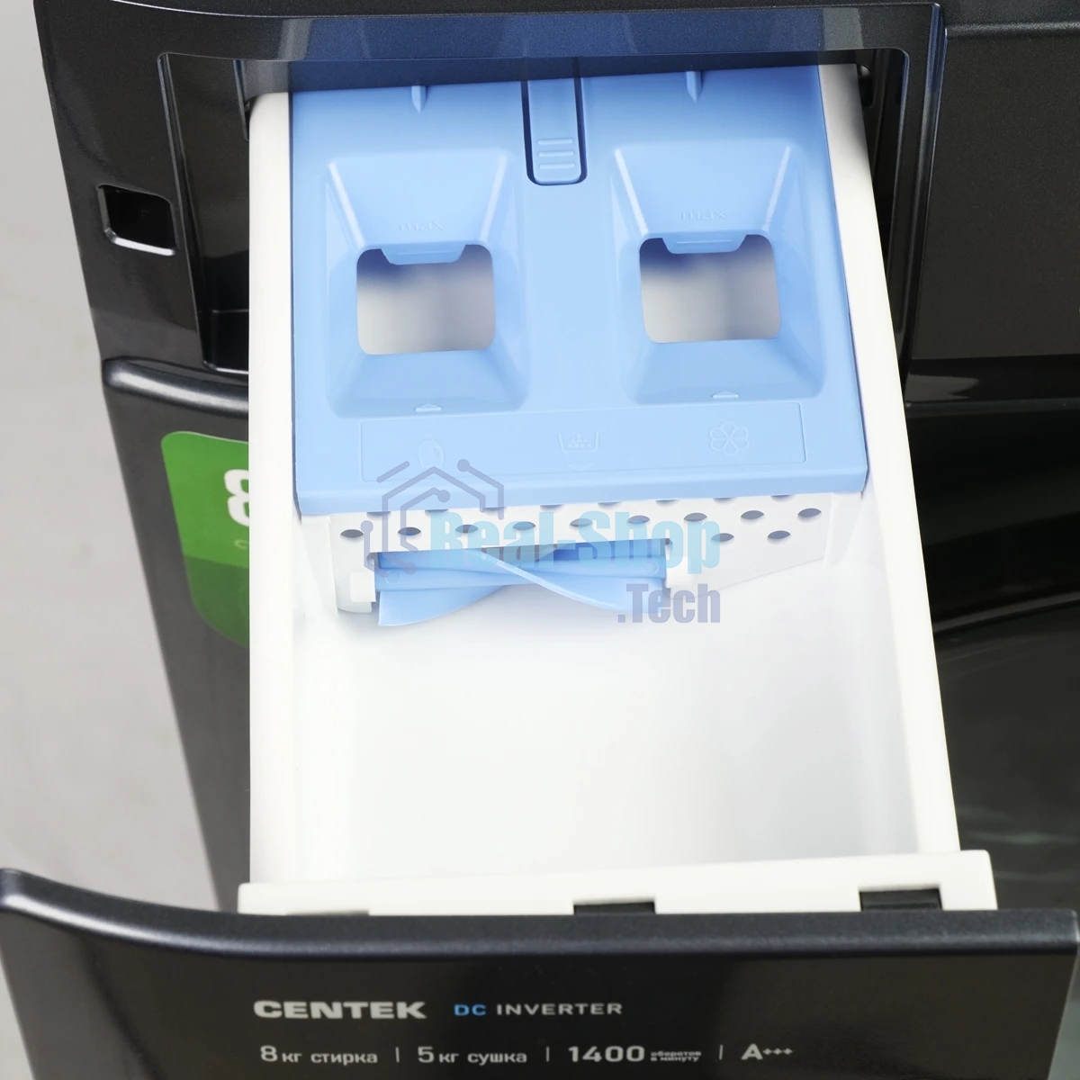 Стирально-сушильная машина Centek CT-1954 серый, загрузка фронтальная 8 кг, 1400 об/мин., класс: А+++