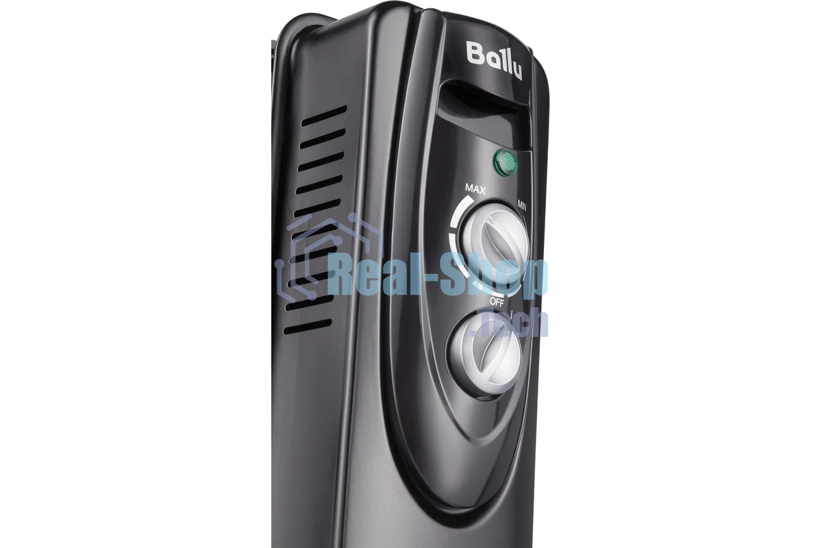 Обогреватель масляный Ballu Classic Black BOH/CL-05BRN 1000 (5 секций) черный, 1000 Вт, 15 м2, термостат