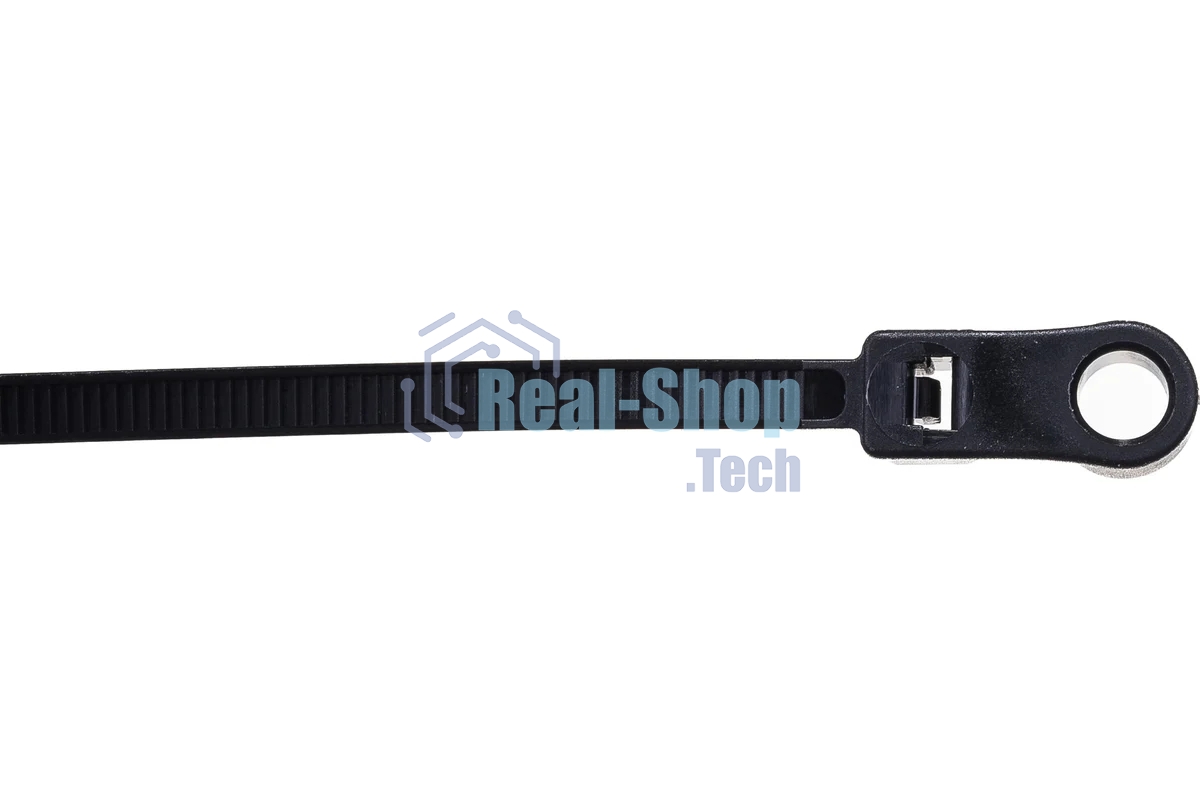 Хомут кабельный Rexant 4.3х200 нейл. под винт черный (уп. 100 шт)