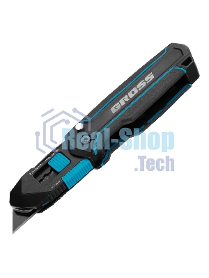 Нож-скребок складной Gross 78891, 19 мм, сменное лезвие, SK2, 5 запас. лезвий, алюмин. корпус, клипса