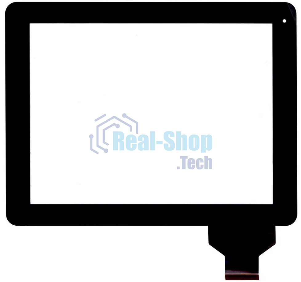 Сенсорное стекло (тачскрин) для DNS AirTab M975w, черное