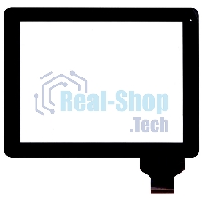 Сенсорное стекло (тачскрин) для DNS AirTab M975w, черное