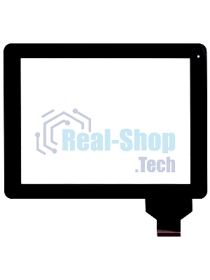 Сенсорное стекло (тачскрин) для DNS AirTab M975w, черное