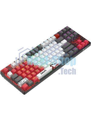 Клавиатура беспроводная A4Tech Bloody WS87 Naraka USB, Bluetooth/Радиоканал черный/красный