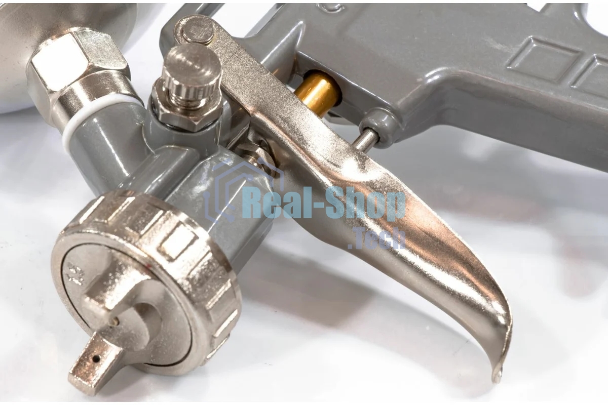 Краскопульт пневматический Matrix краскораспылитель пневмат. с верхним бачком v= 0.6л + сопла