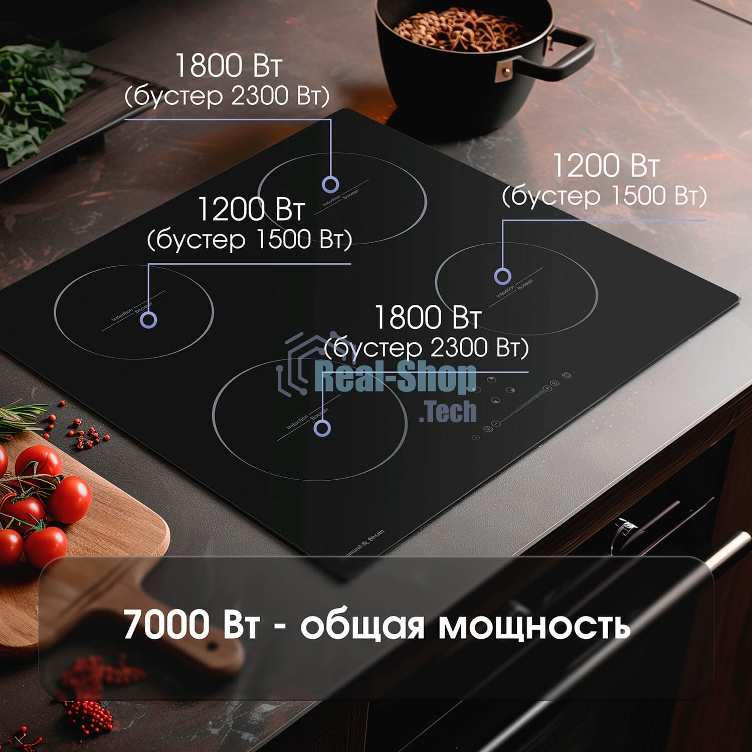 Индукционная варочная панель Zigmund & Shtain CI 35.6 B независимая, черный