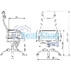 Кресло Бюрократ CH-609SL/BLACK TW-01 TW-11 черный, сетка