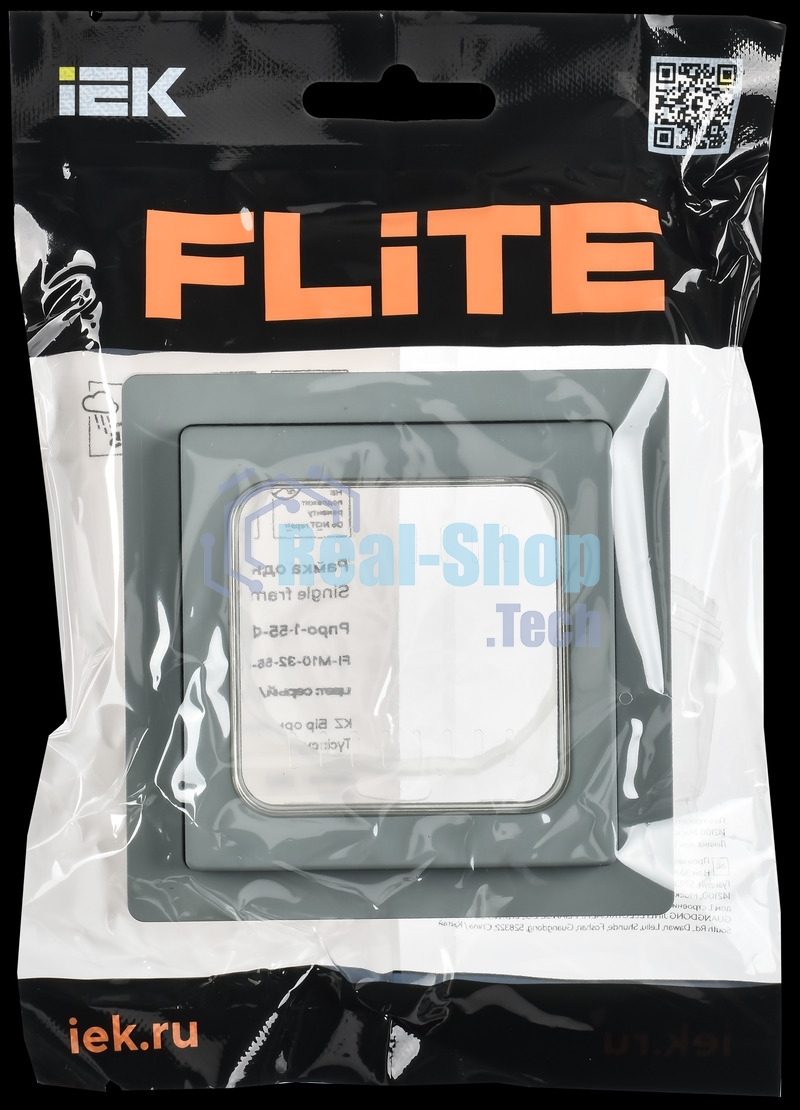 Рамка 1-местная IP55 Рпро-1-55-ФлС серый FLITE