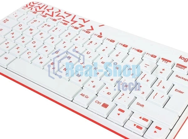 Комплект клавиатура+мышь Logitech MK240 Nano беспроводной, USB, 1000 DPI, белый