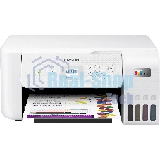 МФУ струйный Epson EcoTank L3266 (C11CJ66416) белый, A4, ч/б печ. 10 стр/мин., цв. печ. 5 стр/мин., 5760x1440 DPI, USB, Wi-Fi