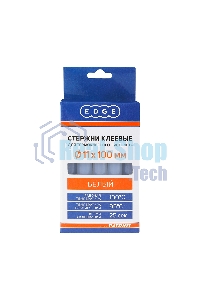 Стержни клеевые EDGE by PATRIOT 11x100 мм белые, упаковка 10 шт