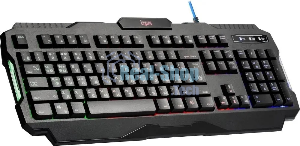 Клавиатура проводная Defender Legion GK-010DL RU, USB, черный
