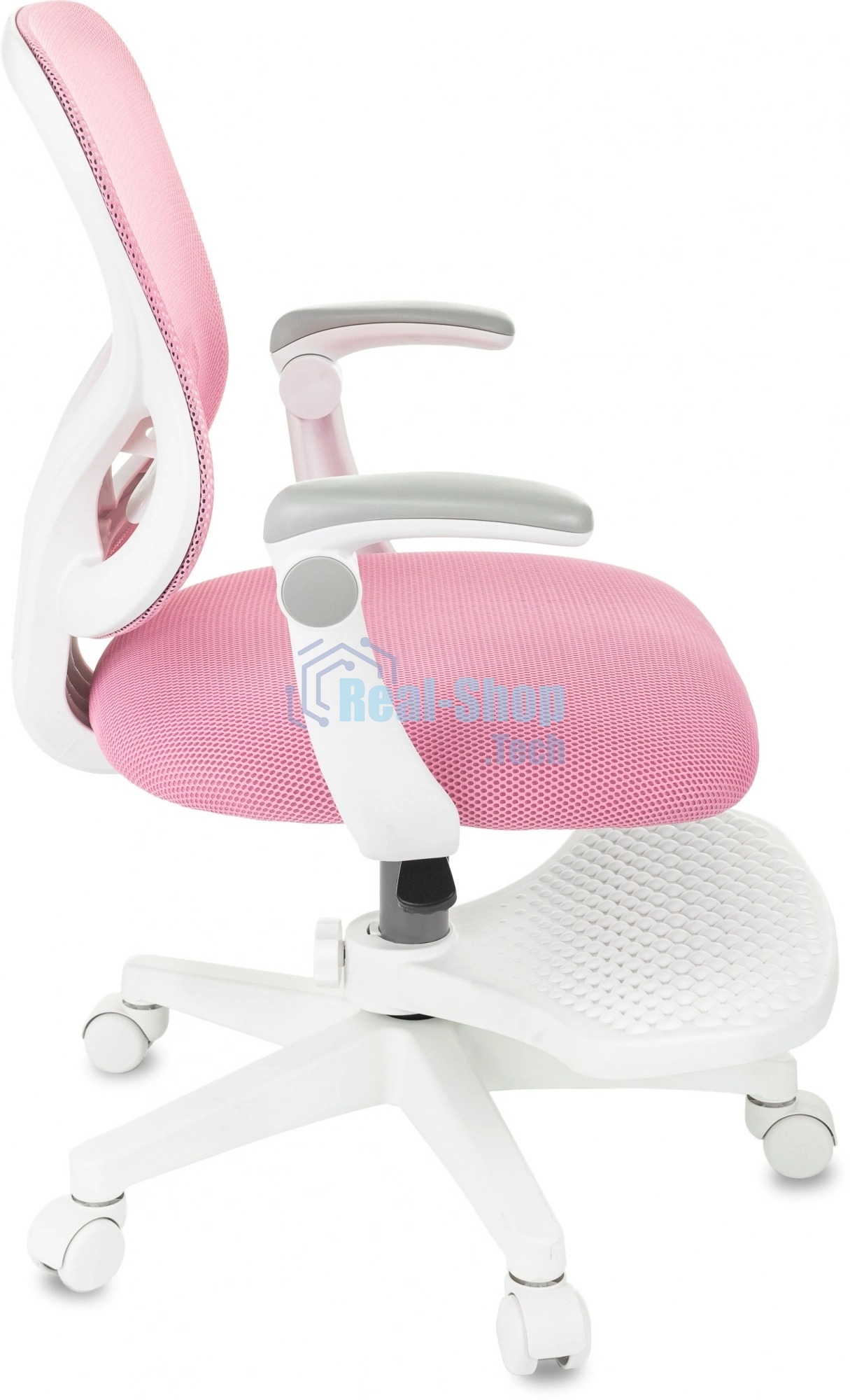 Кресло детское Бюрократ BUROKIDS 3 розовый Velvet 36, крестов. пластик