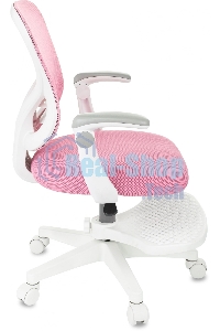 Кресло детское Бюрократ BUROKIDS 3 розовый Velvet 36, крестов. пластик