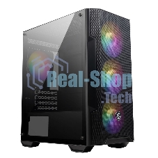 Компьютерный корпус без блока питания Case MSI MAG FORGE M100A, Mini-Tower, TG, 4x120mm ARGB, 2xUSB 2.0, 1xUSB 3.0, mATX, mITX Black