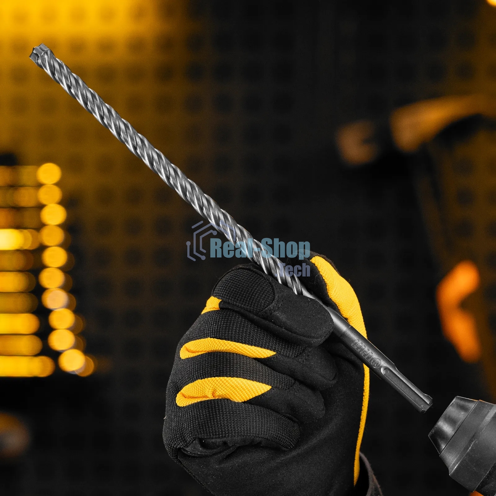 Бур по бетону Denzel цельная крестовая пластина, 10x265 мм, SDS PLUS