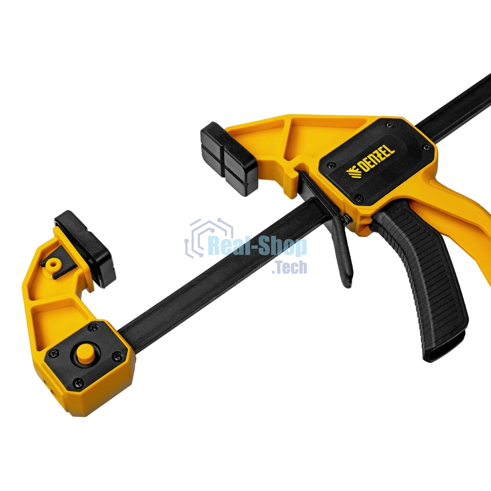 Струбцина Denzel F-образная, быстрозажимная, 150 х 80 мм, усиленный нейлоновый корпус