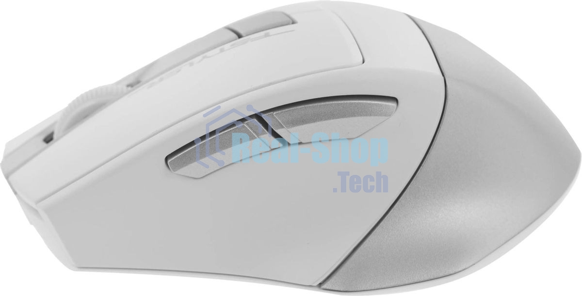 Мышь беспроводная A4Tech Fstyler FG35 серебристый/белый, 2000 dpi, радиоканал, USB, кнопки - 6