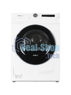 Сушильная машина Samsung DV90T5240AW/LP белый, 9 кг, сушка - тепловой насос, программ - 14, 60 x 85 x 65 см