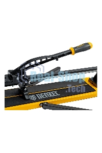 Плиткорез рельсовый Denzel 600х16мм, каретка на подш., стальная станина, усил. рукоятка-пенал