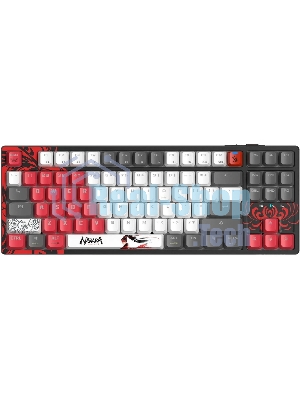 Клавиатура беспроводная A4Tech Bloody WS87 Naraka USB, Bluetooth/Радиоканал черный/красный