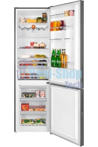 Холодильник Maunfeld MFF200NFSE нержавеющая сталь двухкамерный 271/106л морозилка снизу