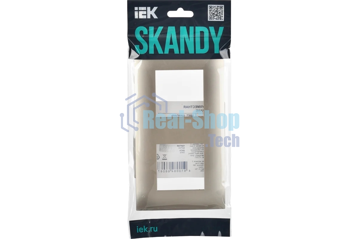 Рамка 2-ая IEK SKANDY SK-F02Sh шампань